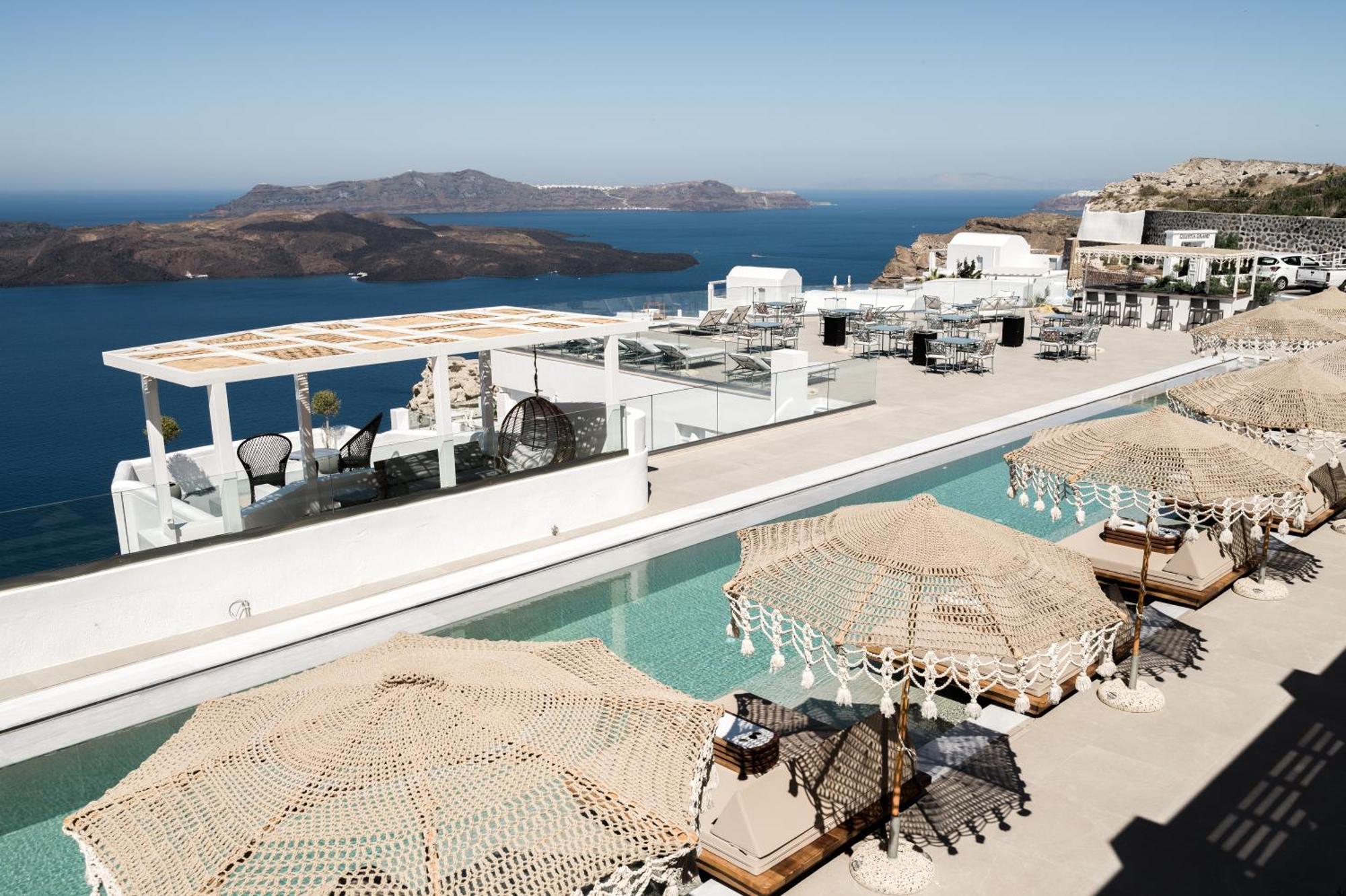 Apeiron Blue Santorini - Sustainable Adults Only 14 Plus Fira  Exterior foto